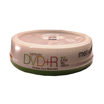 DVD+R 4.7GB  (10) SPINDLE LIGHTSCRIBE