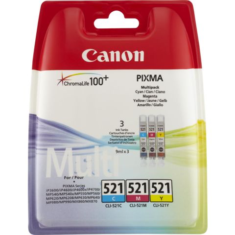 CANON CLI-521C M Y MULTI PACK