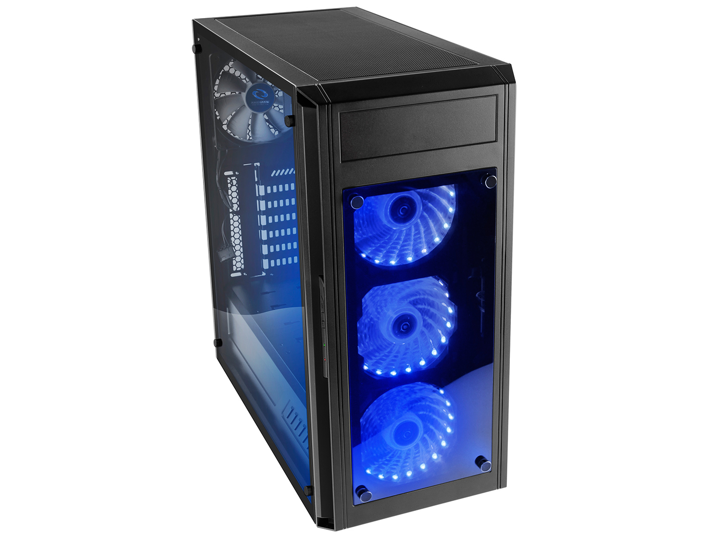 Raidmax Alpha Prime RGB LED Tempered Glass Side/Front (GPU 390mm) ATX Gaming Chassis Black