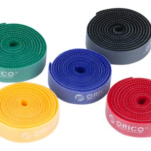 Orico velcro cable ties 5 x 1m Pack Multi Colour