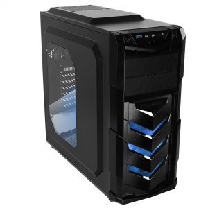 Raidmax Vortex V4 Window (GPU 390mm) ATX Gaming Chassis Black and Blue