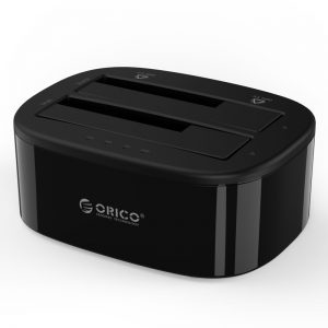 Orico 2 Bay 2.5 / 3.5 USB3.0 HDD|SSD Standalone Clone Dock Black