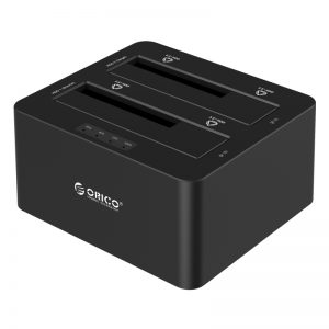 Orico 2 Bay 2.5 / 3.5 USB3.0 HDD|SSD Dock Black