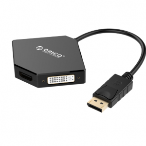 Orico Display Port to HDMI|DVI|VGA Adapter Black
