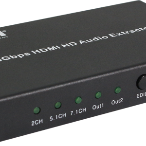 HDCVT HDMI 2.0 Audio Extractor with Dedicated HDMI Out Port for Audio Only