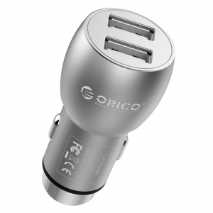 Orico 2 Port 15.5W USB Safety Hammer Car Charger Silver