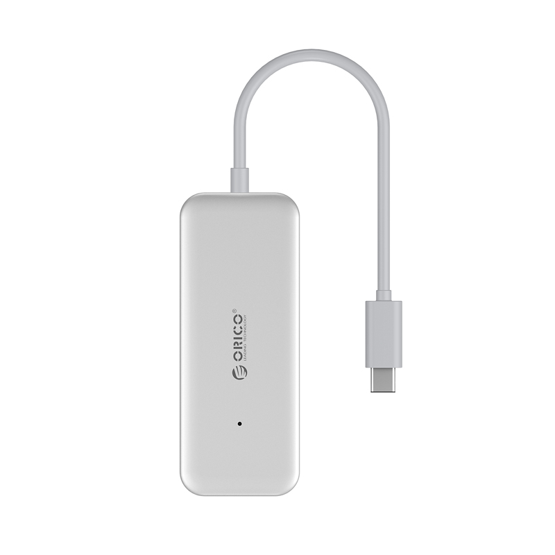 Orico 4 Port USB-C to 4xUSB3.0 Hub Silver