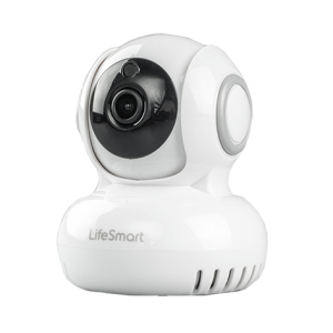 Lifesmart Wireless Camera 1080P|PTZ|270Degree|Micro SD Card Slot - AC Power Supply - White