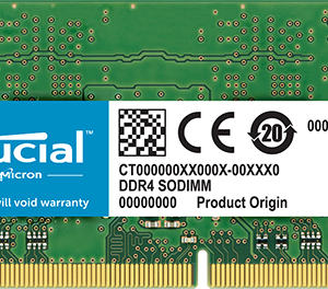 Crucial 8GB DDR4 2666MHz SO-DIMM Single Rank