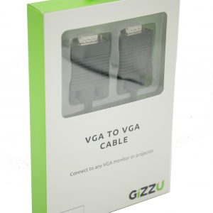 GIZZU VGA to VGA 1.8m Cable Black