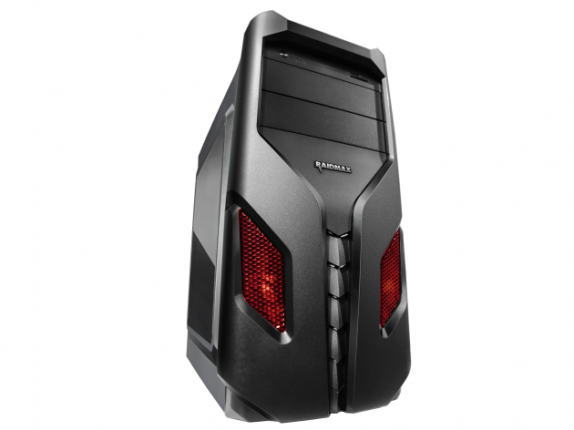 Raidmax Exo SE Window Red LED (GPU 370mm) ATX|Micro ATX|Mini ITX Chassis Black