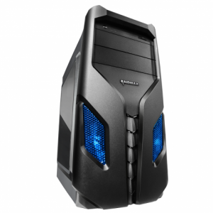 Raidmax Exo SE Window Blue LED (GPU 370mm) ATX|Micro ATX|Mini ITX Chassis Black