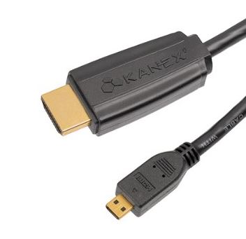 Kanex Micro HDMI 1.8m Cable Black - Image 2