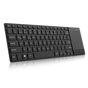 Rii QWERTY Touchpad 10Keyless Keyboard Touch Volume Control Black