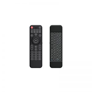 Rii 2in1 Dual-Sided QWERTY|AirMouse Wireless Remote Blac