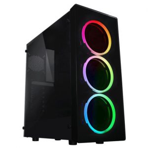 Raidmax Neon Window RGB LED (GPU 355mm) ATX|Micro ATX Chassis Black
