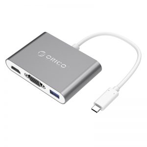 Orico USB-C to VGA|HDMI|USB3.0 Adapter Space Grey